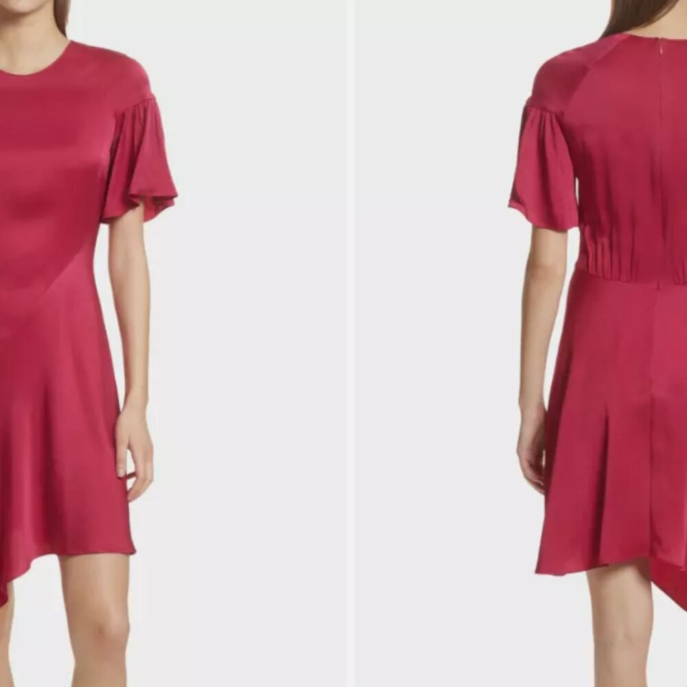 A.L.C.  Tilly Asymmetrical Berry Dress | Size 8